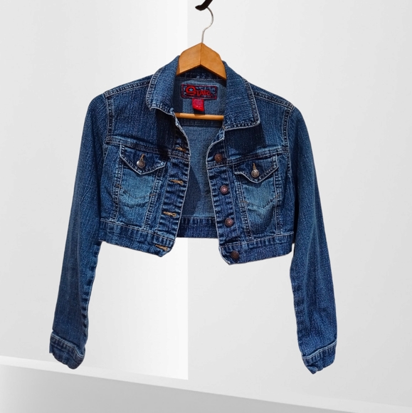 Star Jeans Women's Denim Dark Wash Cropped Jacket - Picture 13 of 16